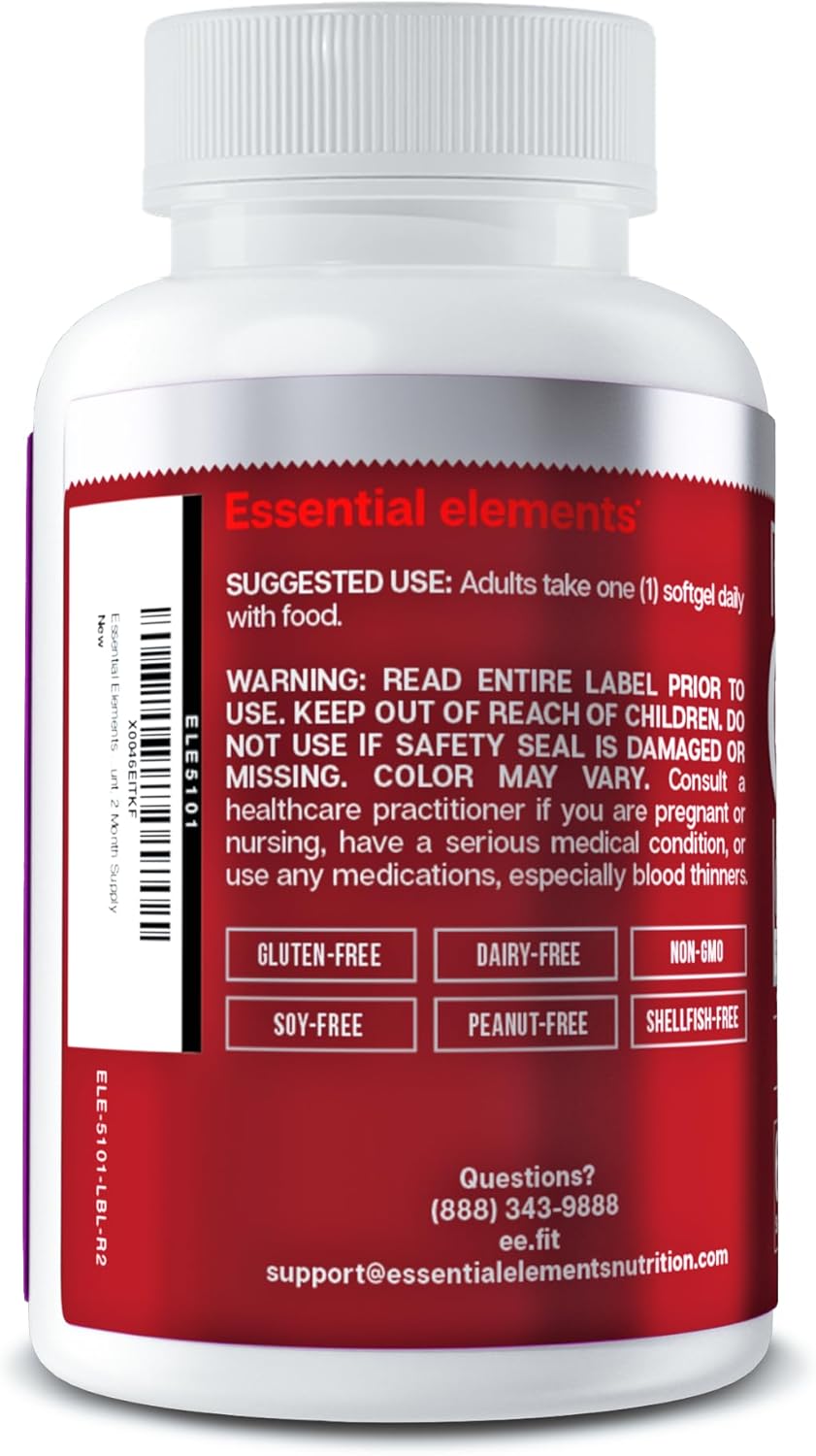 CoQ10 Esencial 100mg Suplemento para Corazón y Cerebro 60