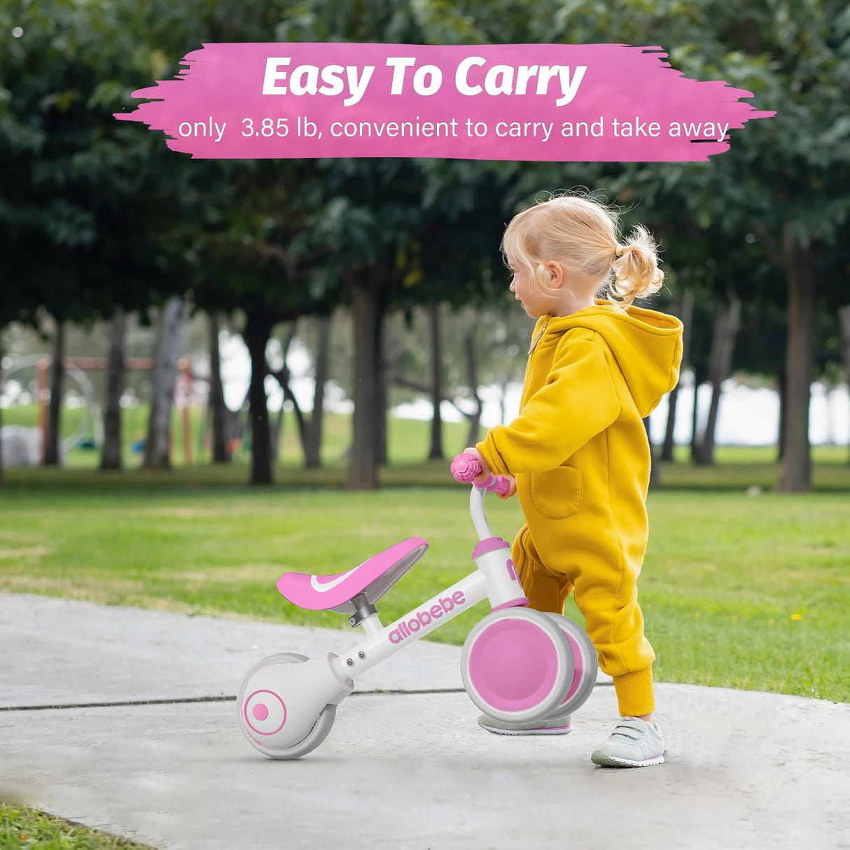Bicicleta de Equilibrio Allobebe para Bebés 12-36 Meses