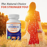Vitamatic Vitamina D3 5000 IU 125mcg, 500 cápsulas