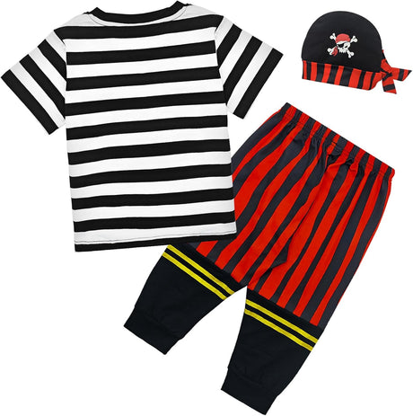 Disfraz Pirata Infantil con Sombrero, Ropa Bucanero, Modelo 2023