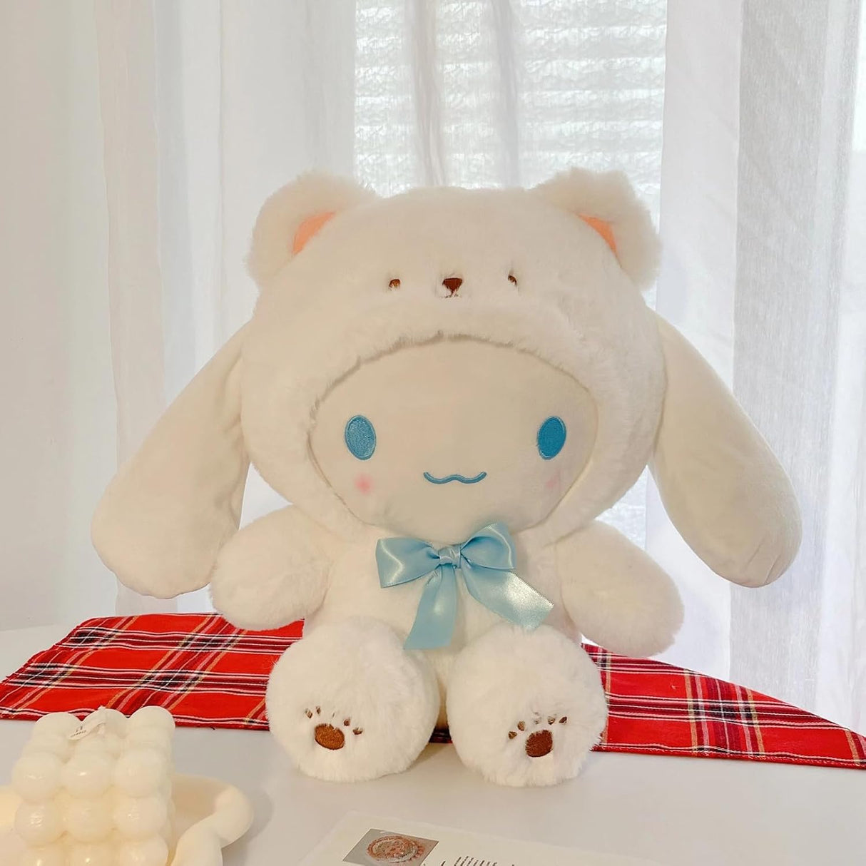 Muñeco de peluche Kawaii, suave y tierno, modelo Oso 8in