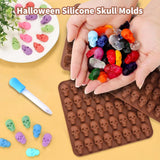 Moldes de Silicona Calavera, 2 Pzs, 40 Cavidades, Halloween