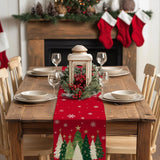 Camino de Mesa GEEORY 13x72 Pulgadas, Árboles de Navidad GT150-72