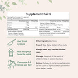 Suplemento Polvo de proteína de colágeno múltiple, 2 libras