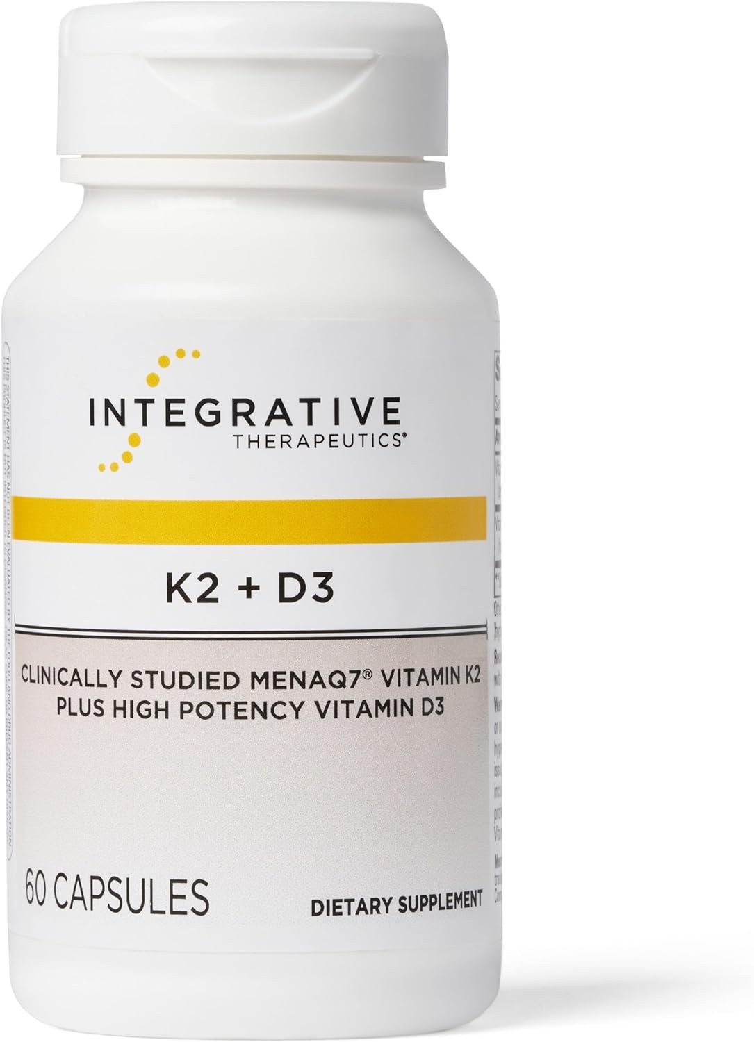K2 + D3 Integrative Therapeutics, Soporte Cardiovascular y Óseo, 60 Cápsulas