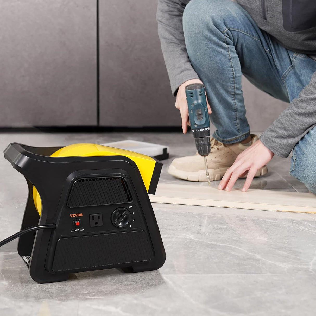 Ventilador VEVOR Utilitario 600 CFM, Secado y Enfriamiento