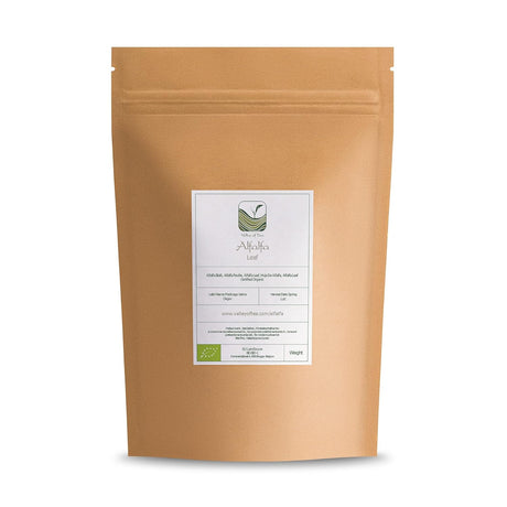 Suplemento Hierba de alfalfa orgánica Medicago Sativa