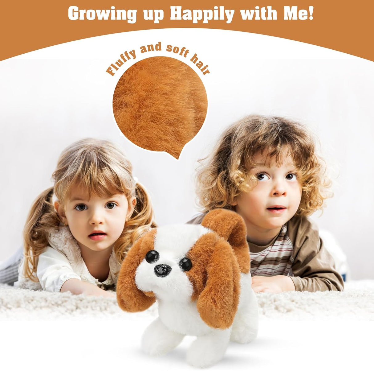 Perro de Peluche Interactivo San Bernardo - Camina, Ladrido, Modelo