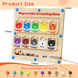 Juego Magnético de Números y Colores, Montessori, 3 Años+