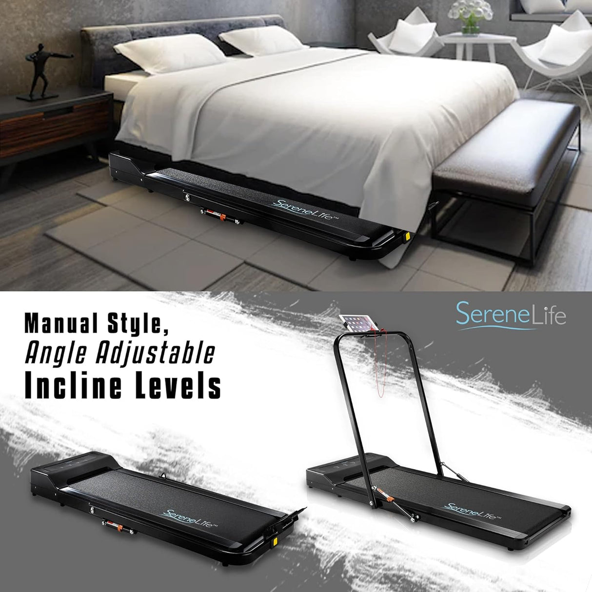 Caminadoras plegable con pantalla LCD SERENELIFE ‎SLFTRD80