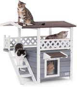 Casas de techo duraderas para gatos al aire libre resistente