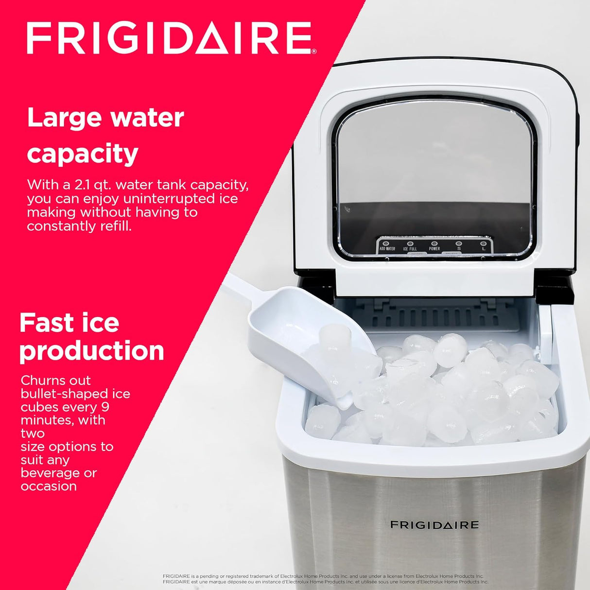 Máquina de Hielo Compacta, Produce Hielo en Forma de Bala