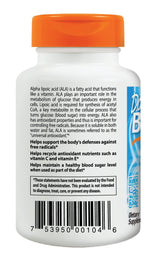 Doctor's Best Alpha-Lipoic Acid, sin OGM, vegano, sin gluten