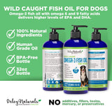 Vitaminas Aceite de pescado capturado salvaje para perros
