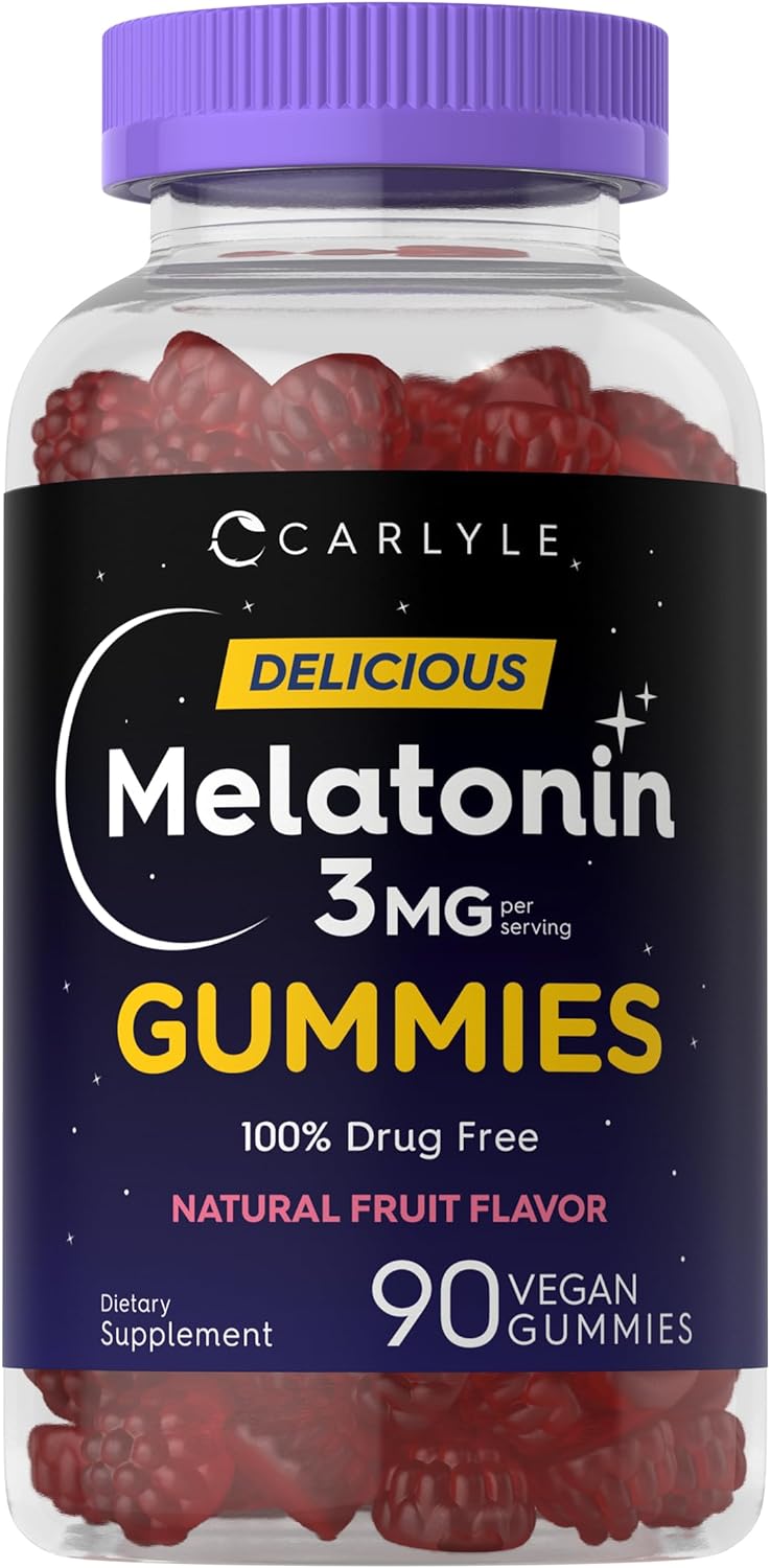 Carlyle Gomitas de dormir de 3 mg  90 unidades sabor a fruta