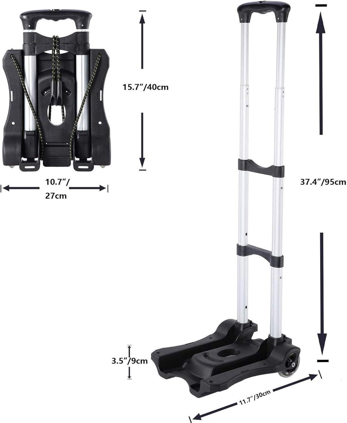 Carretilla Plegable COOCHEER, 80LB, Ligera y Resistente, Modelo 2023