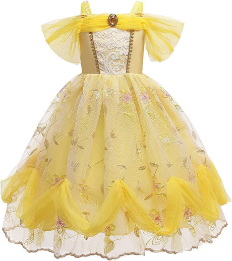 Disfraz de Princesa Belle, Accesorios, Cumpleaños y Halloween