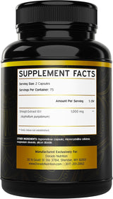 Shilajit Puro Himalaya con 85+ minerales 150 cápsulas