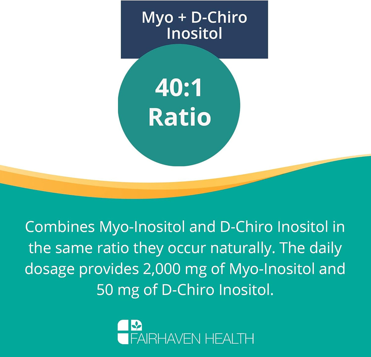 Suplemento mio-inositol y D-chiro inositol de fertilidad