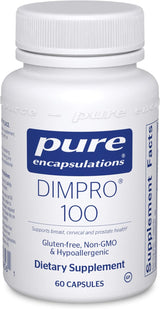 Suplemento DIMPRO 100 Pure Encapsulations para salud hormonal - 60 cápsulas