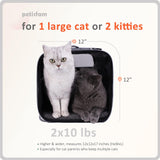 Transportín Grande para Gatos, petisfam, Con Ventanas Privadas