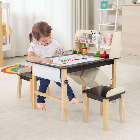 Juego de mesa y silla de arte para niños centro de pintura