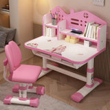 Escritorio y Silla Ajustables con Cajones para Niñas