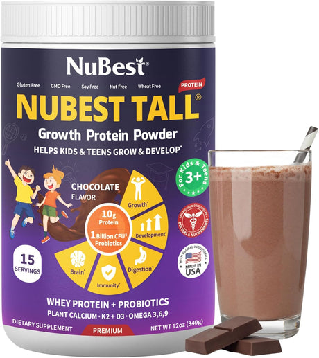 Proteína en Polvo para Niños NuBest - Probioticos y Vitaminas