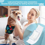 Almohadillas desechables para pañales para perros, talla M envolturas para perros machos