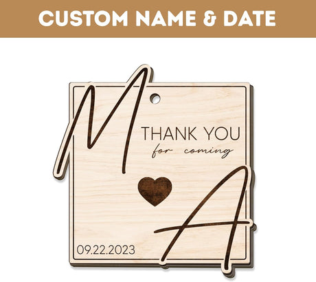 Adornos de Boda Personalizados Recuerdos de Madera para Bodas