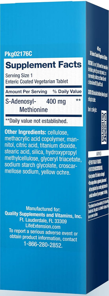 Suplemento Life Extension El mismo suplemento de 400 mg