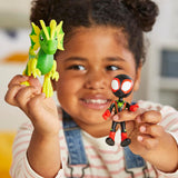 Figuras de Acción Spidey, Morales y Electrosaurus para Niños
