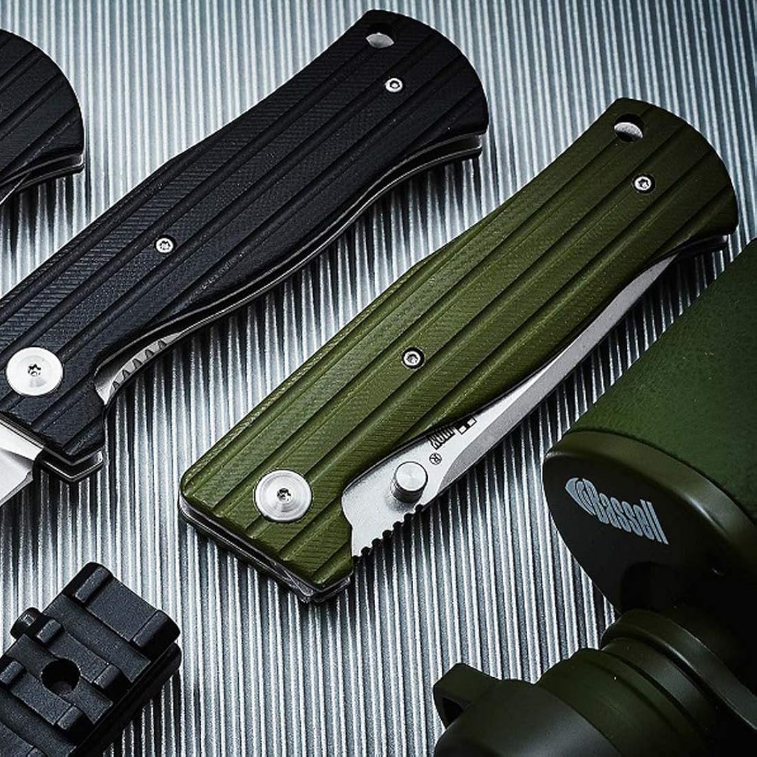 Cuchillo plegable de bolsillo para hombre tácticos