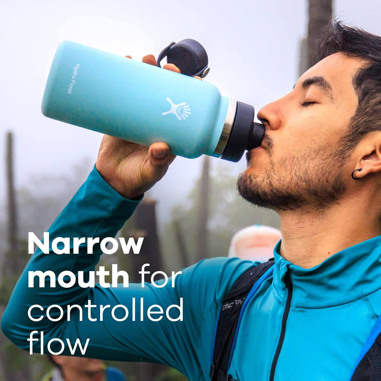 Botella de acero inoxidable con tapa de chorro, aislante.