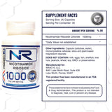 Suplemento Nicotinamida Riboside 1000mg porción 120 cápsulas