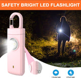 Self Defense USB Alarm, 130 dB Siren, LED Strobe, Keychain