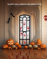 Pegatinas Halloween Huellas de Sangre - 12 Láminas PVC Decorativas