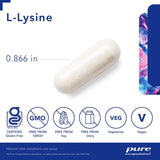 L-Lisina Pure Encapsulations 270 Cápsulas Inmunidad y Salud