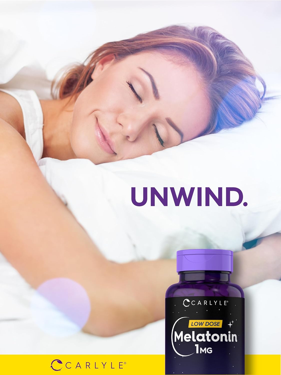 Melatonina Carlyle 1 mg | 220 Tabletas Vegetarianas Dissolubles