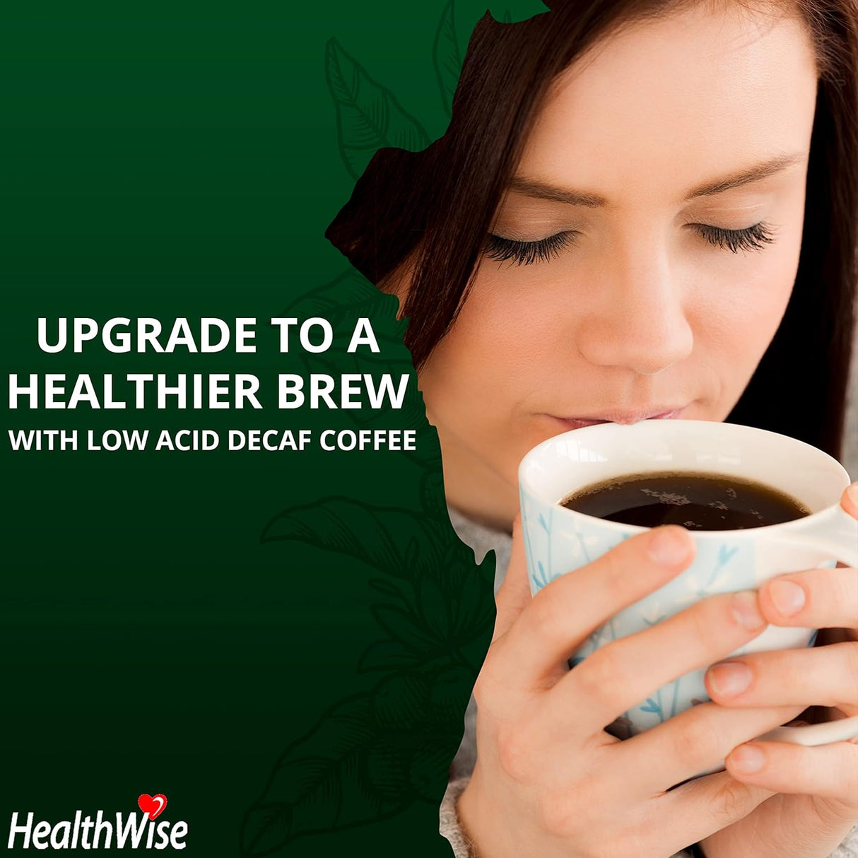 Café Molido Orgánico Bajo en Ácido HealthWise 100% Colombiano 12 oz