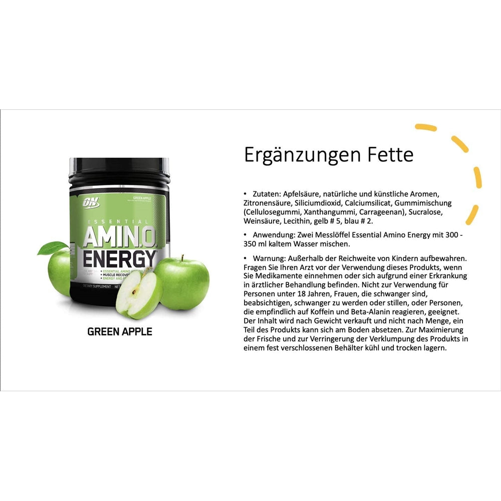 Suplemento Amino Energy preentrenamiento con té verde  BCAA