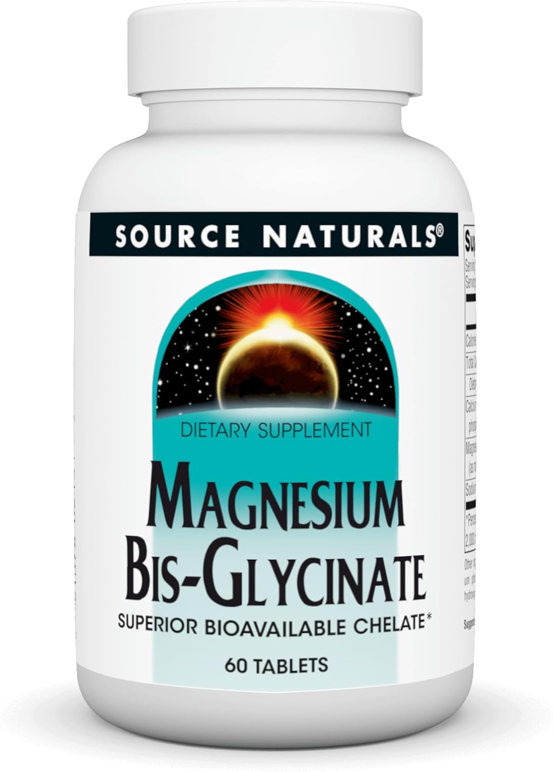 Magnesio Bis-Glicinato Source Naturals 60 tabletas
