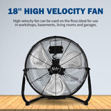 Ventilador Industrial 18 Simple Deluxe, 3 Velocidades, Metal