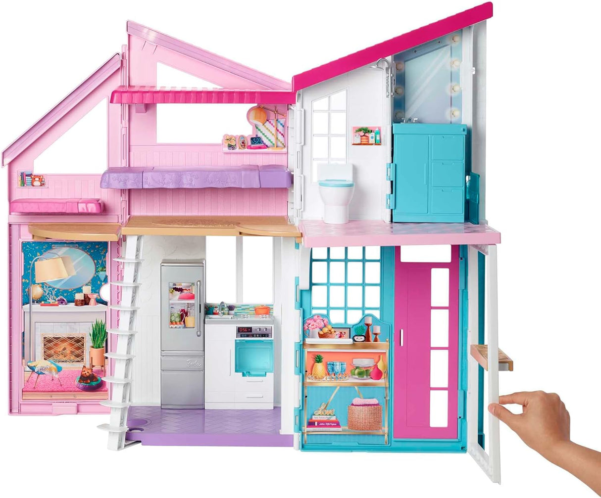 Casa de Barbie con 25+ muebles y accesorios, Malibu, 6 habitaciones
