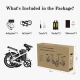 Bicicleta eléctrica WINDHORSE, 630w, 35 millas, plegable
