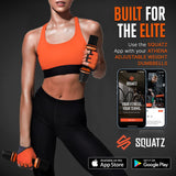Mancuernas ajustables SQUATZ 3 lbs, neopreno antideslizante