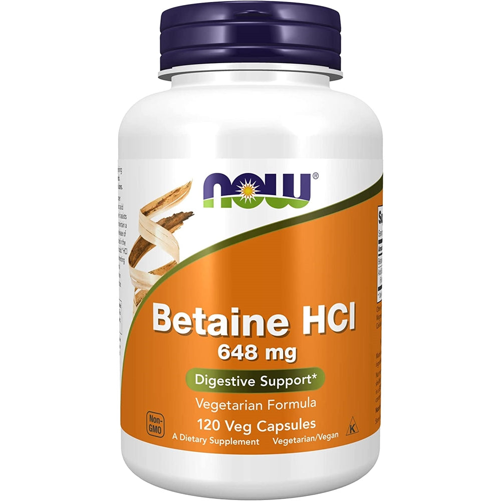 Suplementos Alimenticios Betaína HCl 648 mg