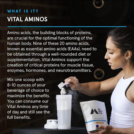 Suplemento Vital Aminos Momentous BCAA & EAA 30 Servs