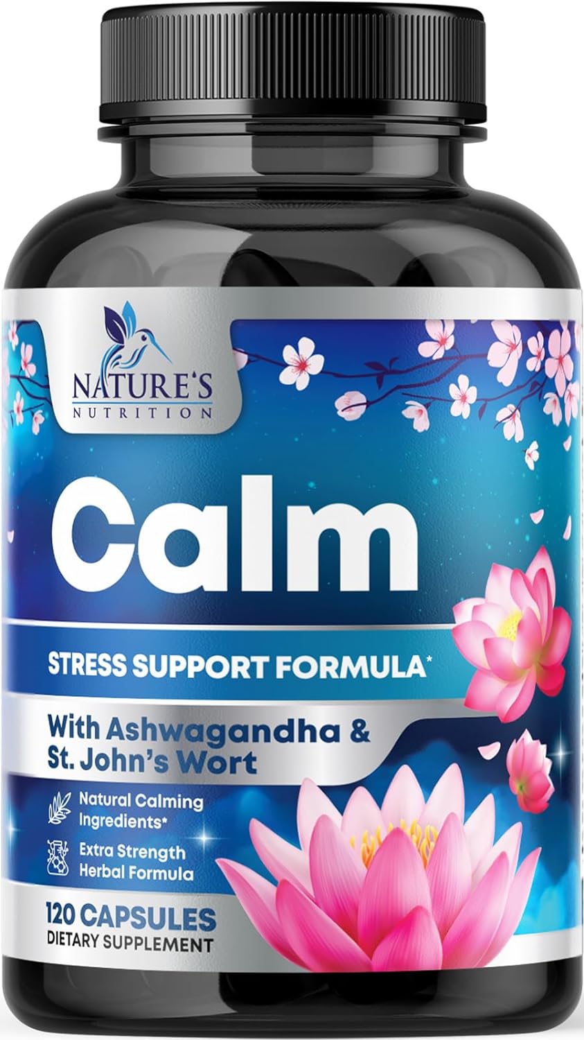 Suplemento Nature's Nutrition de apoyo calma el estrés