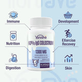 Cápsulas de Colostro Bovino 1300mg - 60% IgG - 60 Cápsulas